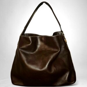 Lambertson Truex Classic Leather Hobo Bag in Dark Brown